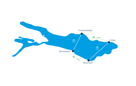 Seekarte mit der Fahrradtour Grenzlos